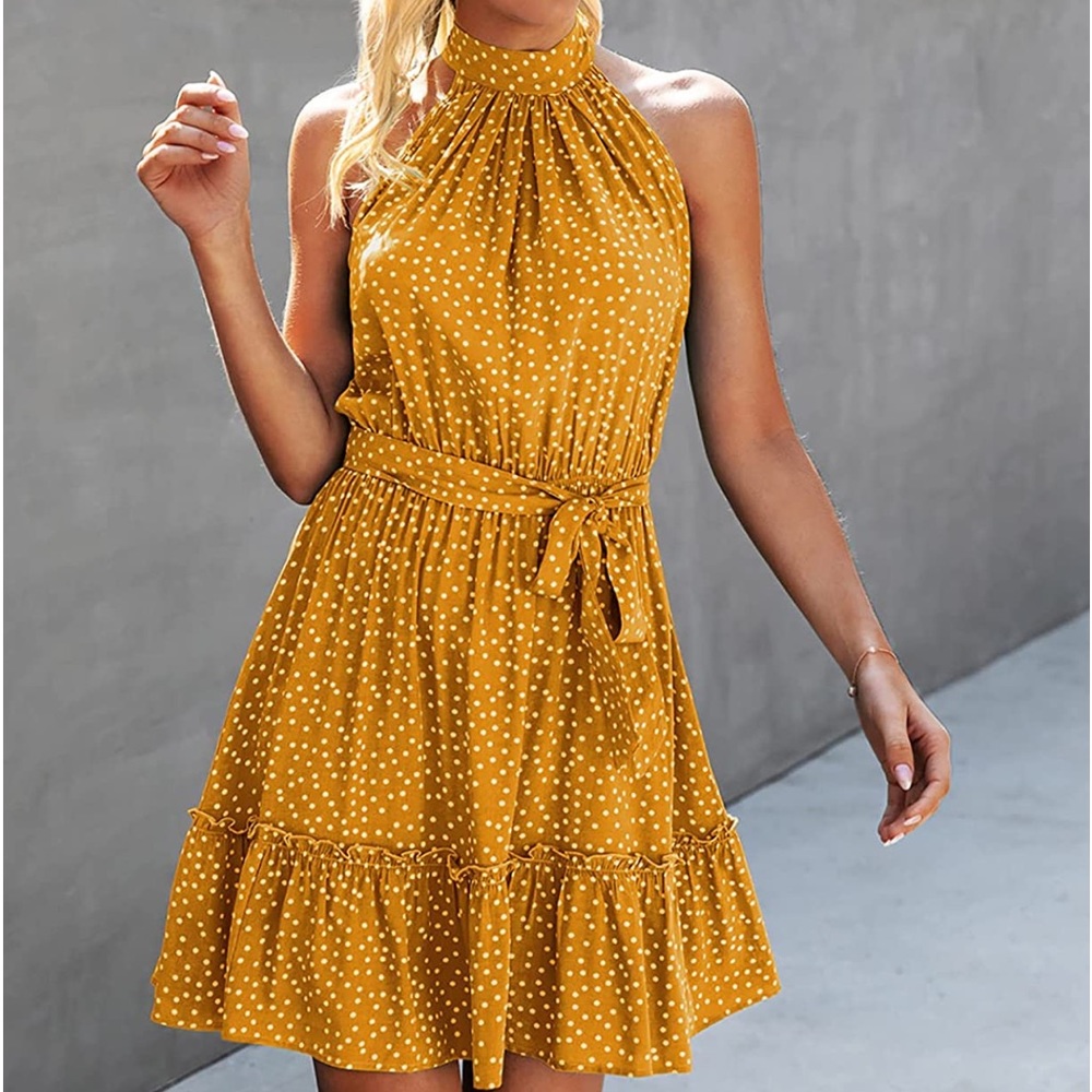 Sleeveless summer party dress